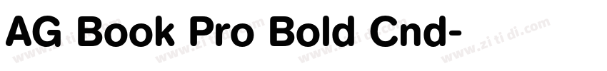 AG Book Pro Bold Cnd字体转换